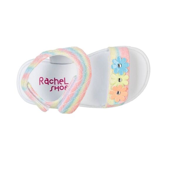 Rachel Shoes Girls 5 Toddler Karla Rainbow Multi Sandals - Picture 6 of 13